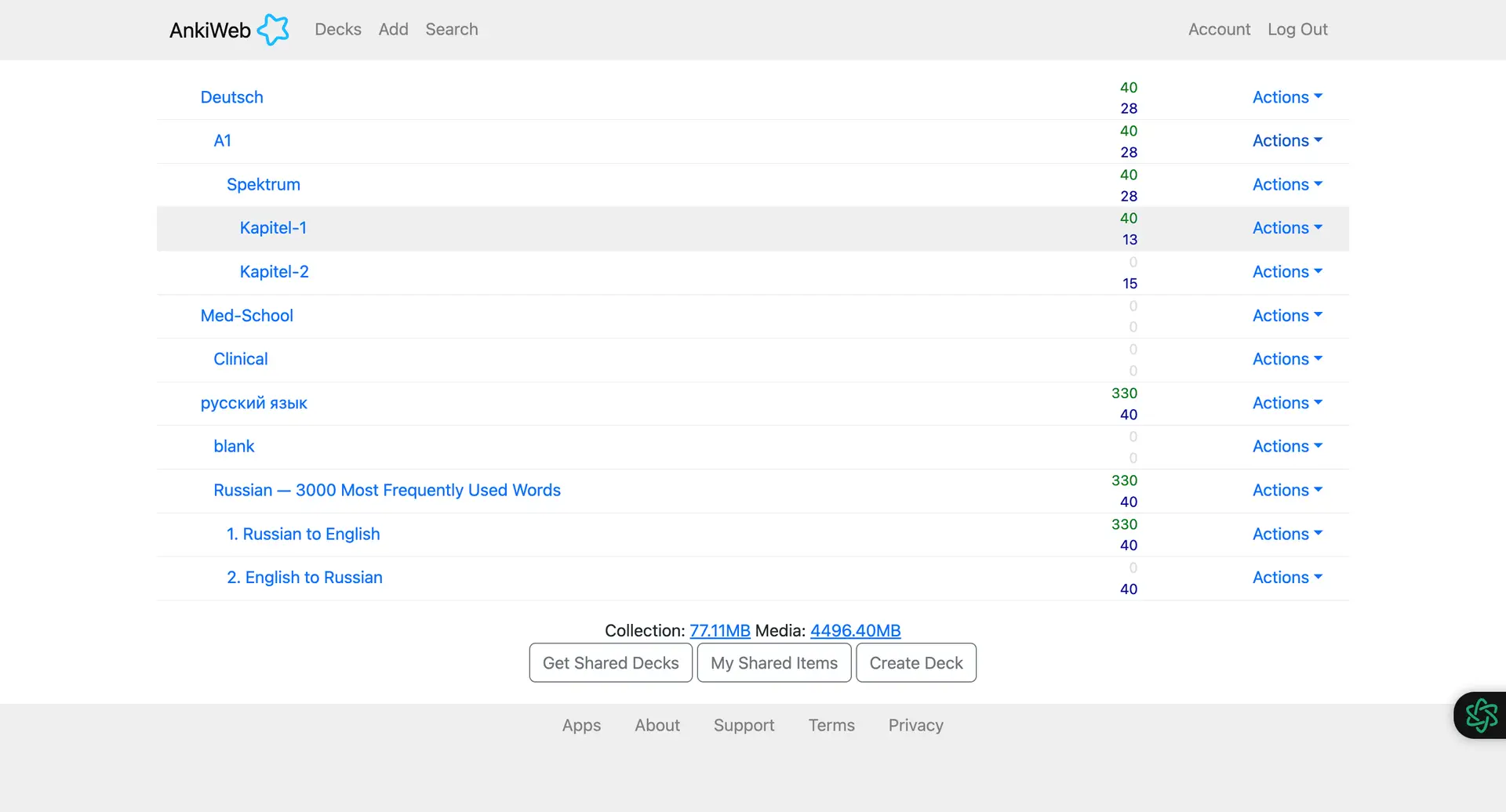 anki web